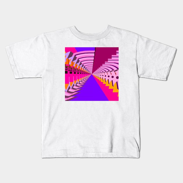 Abstract Psychedelic 82 Kids T-Shirt by PhantomLiving